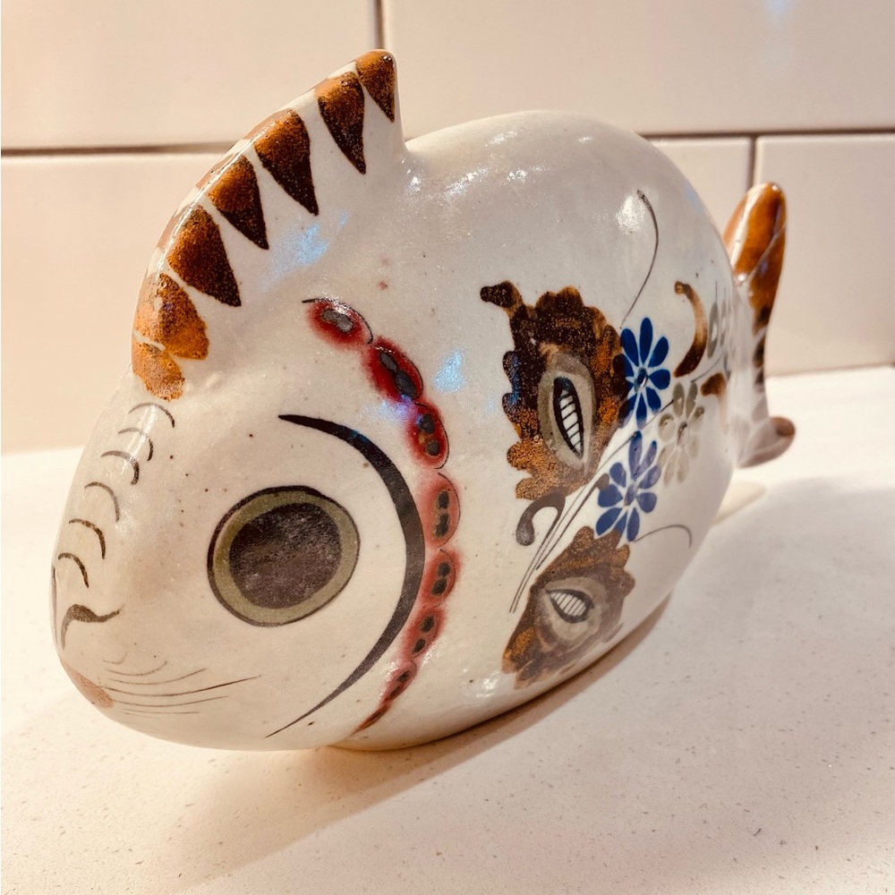Vintage ceramic fish Handmade Mexico Collectible - Picture 9 of 15